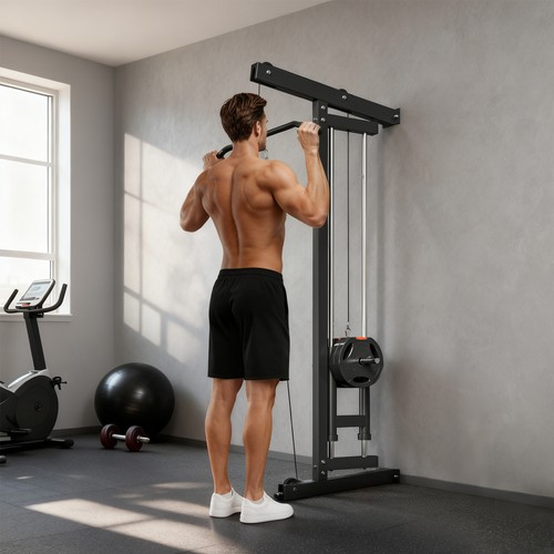 Wall mounted lat pull down - wall,
